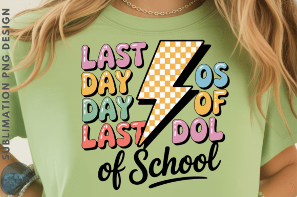 Last Day of School Lightning Bolt PNG