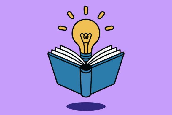 Light Bulb with Book Vector Design 10: A Versatile Tool for Educational and Creative Projects