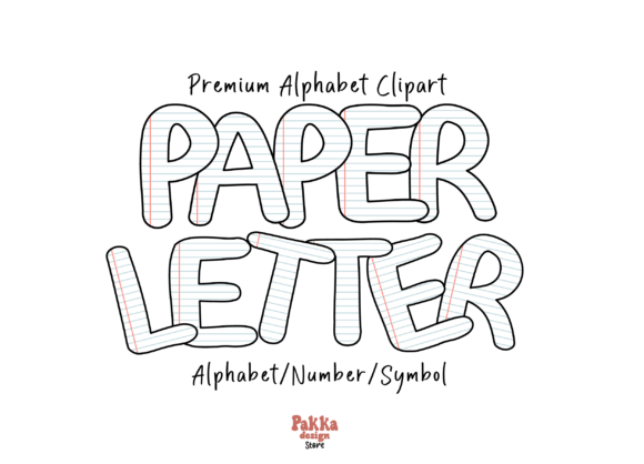 Note Paper Doodle Alphabet Letters
