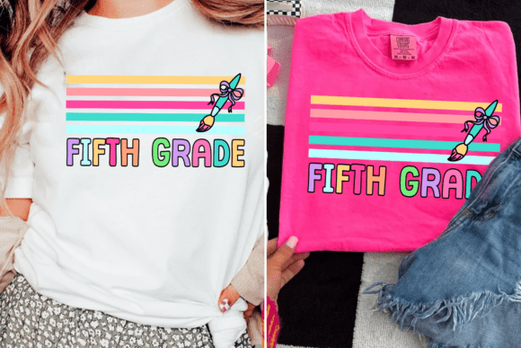 Retro Fifth Grade PNGs and Cute School PNGs: A Nostalgic Touch for Modern Creativity