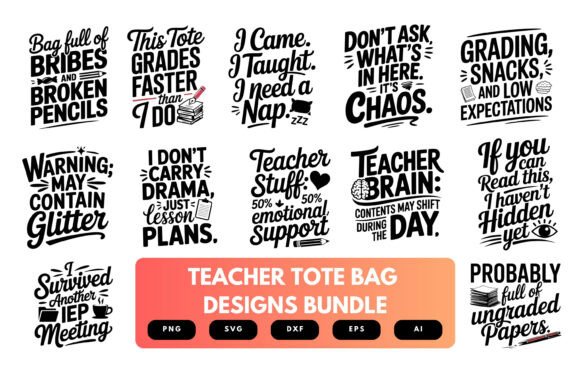 Teacher Tote Bag SVG Bundle: A Creative Solution for Educators and DIY Enthusiasts